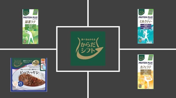 『からだシフト』で理想のからだに。新たに4品を新発売！“PROTEIN PLUS”“糖質コントロール”シリーズから