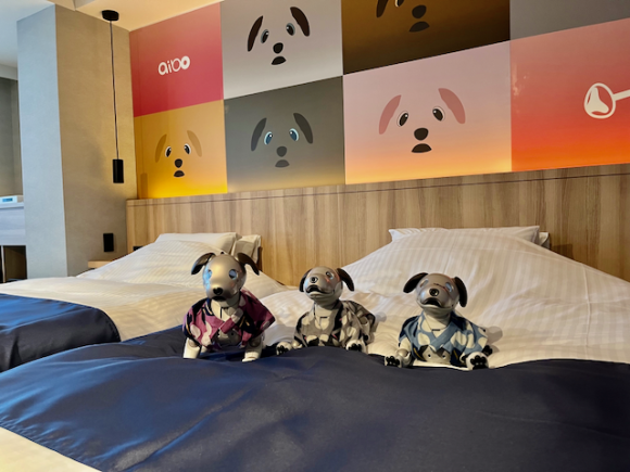 aiboルームと天の丸メーテル、ハーロック、エメラス