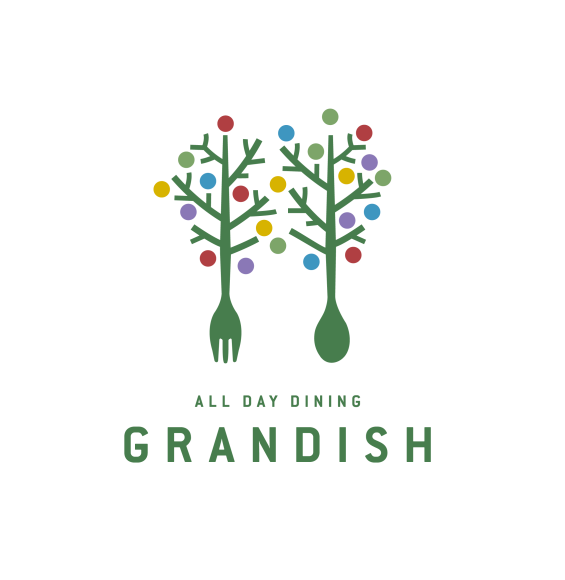 ALL DAY DINING GRANDISH ロゴ