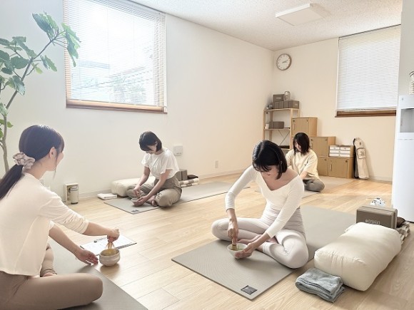 日本茶ヨガモニターイベント開催風景