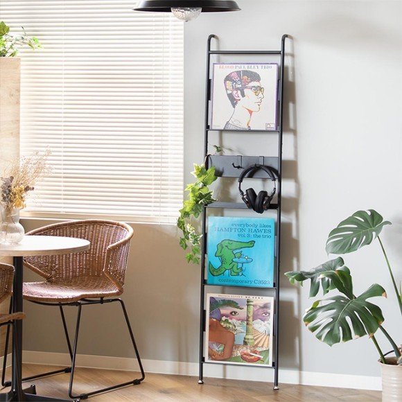 飾って収納できるレコードラック スリム