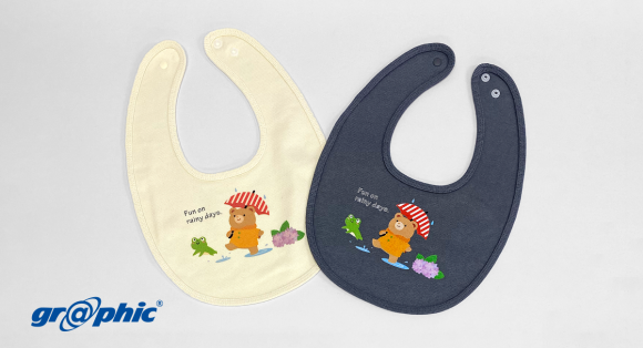 ネット印刷のグラフィックが「ベビービブ（よだれかけ・スタイ）」をリニューアルしました。