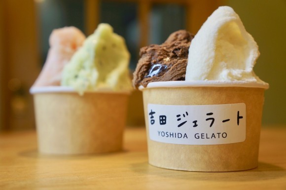 吉田ジェラート　ジェラート　ダブル（500円）