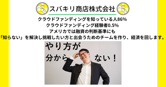 クラウドファンディングを知っている人86％。クラウドファンディング経験者0.5%。