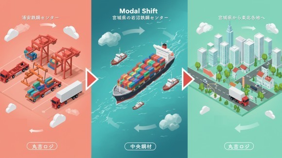 【物流】船舶活用でドライバー年間340時間の負担軽減。丸吉ロジがモーダルシフトを開始