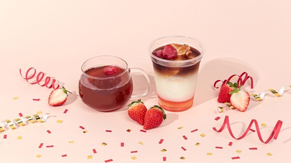 梅体験専門店「蝶矢」「梅ストロベリーラテ」&「梅ストロベリーアールグレイ」