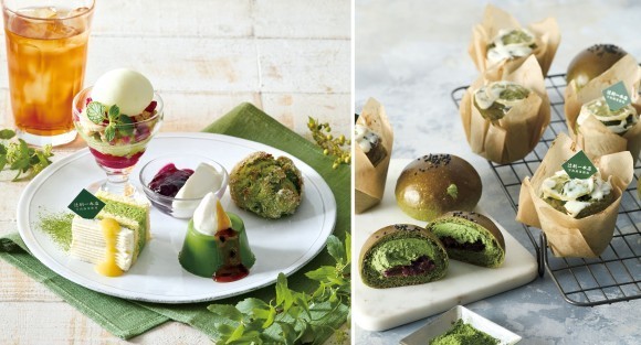 【Afternoon Tea】宇治抹茶のサマーアフタヌーンティーセット、ベイカリー限定新作パン