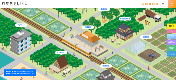 「わかやまLIFE」内に新規追加された「MEETS」カテゴリートップページ画像