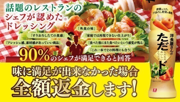 「洋食屋さんのただただおいしいドレッシング」キャンペーン