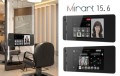 既設の鏡に貼り付けられる新発想・SmartMirror「Mirart 15.6」