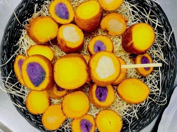 【道の駅 望羊中山】ハロウィーンオレンジ色のプレミアムあげいも