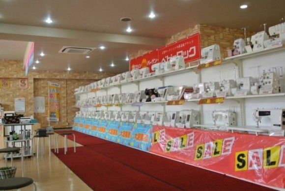 ミシン生活店内ショールーム