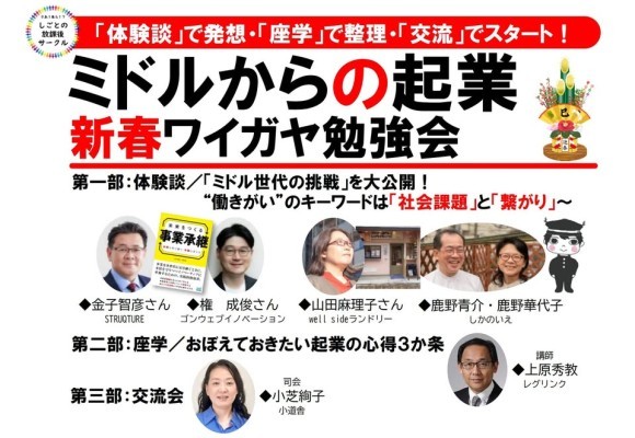 「ミドルからの起業」新春ワイガヤ勉強会