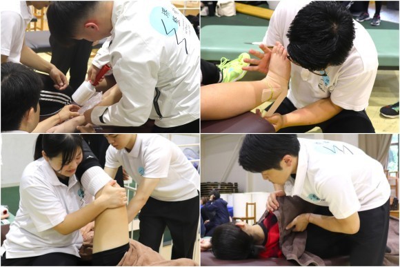 処置を行う様子