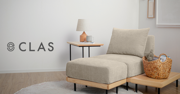 CLASの循環可能な自社PB家具「CIRCLE ソファ」