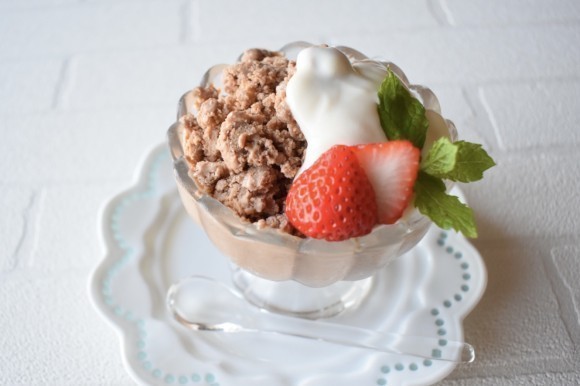 ヘルシーなソイチョコソルベ