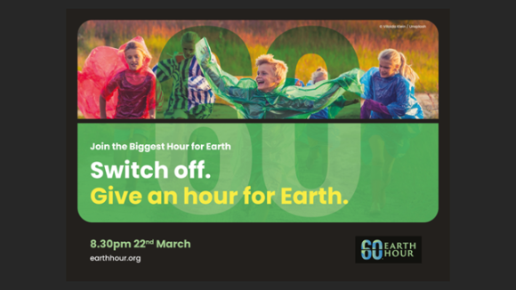 【SRSホールディングス】17社58ブランドの外食チェーン・ホテルと合同で「EARTH　HOUR　2025」に参加します