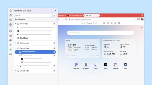 デスクトップ版 Vivaldi 7.7 : タブ構造をそっくりそのまま、別のパソコンに再現