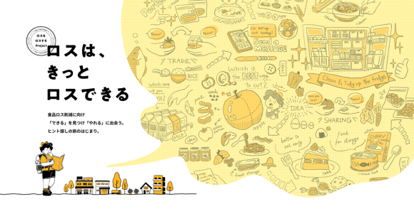 ロスをロスするProject　webサイトトップページ