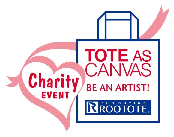 「第19回 ROOTOTEチャリティーイベント」～トートバッグで、みんなに笑顔を～ イベントロゴ