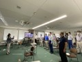 「のどを鍛える健康声磨き」健康経営研修風景　（ブリヂストンBRM、埼玉県加須市）