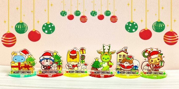 つながるアクリルスタンド（クリスマスパーティー）