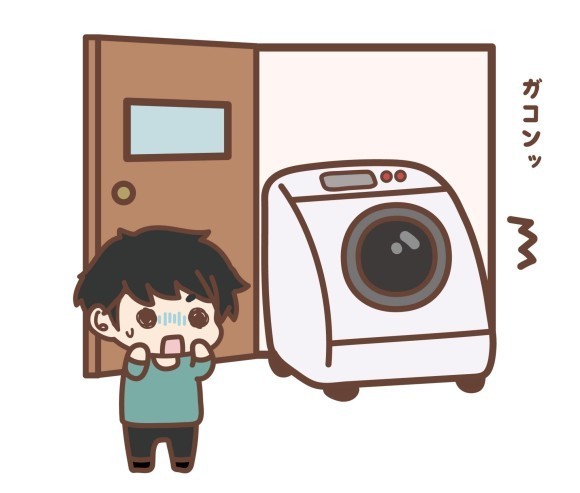 搬入経路に思わぬ障害物