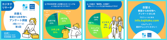 カジタク（アクティア）広報 Instagram 投稿（イメージ）