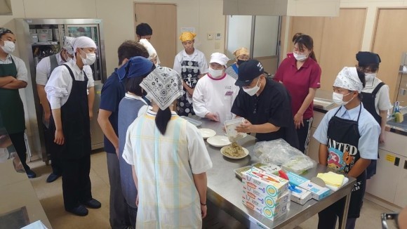 「お茶ぎょうざ」商品開発風景