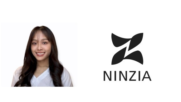 登壇するNINZIA代表寄玉