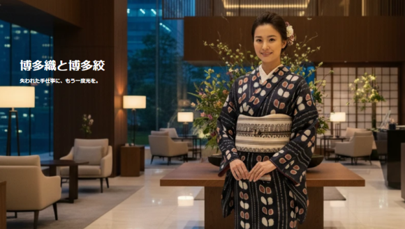 博多織と博多絞　失われた手仕事にもう一度光を。