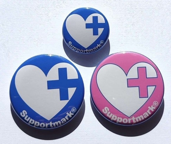 サポートマーク缶バッジ