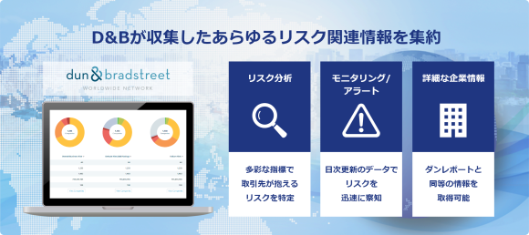 D&Bが収集したあらゆるリスク関連情報を集約した海外取引先与信管理オンラインサービス