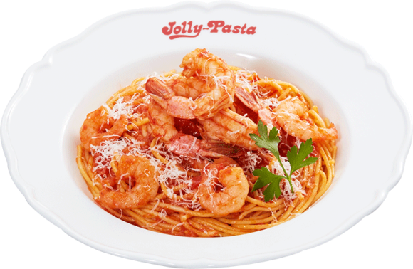 ジョリーパスタ_たっぷりエビのトマトソース