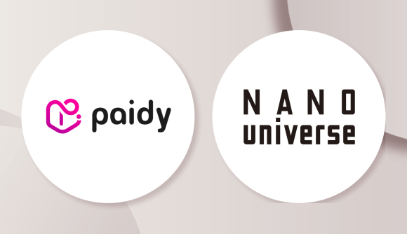 Paidy x NANO universe　ロゴバナー