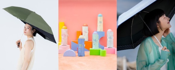 夏の必須アイテム！新作日傘で日差しをしっかりブロック 傘ブランド「Wpc.」より優れたデザイン性&機能性を備えた折りたたみ日傘3種発売