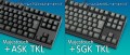 「Majestouch + ASK TKL」「Majestouch + SGK TKL」