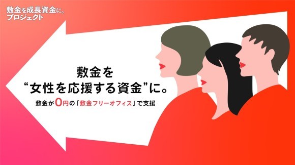 敷金を”女性を応援する資金”に