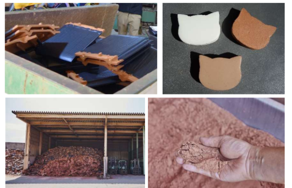 三州瓦の廃材をアップサイクル