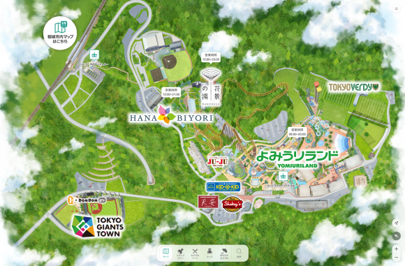 よみラン周遊デジタルマップ(イメージ)