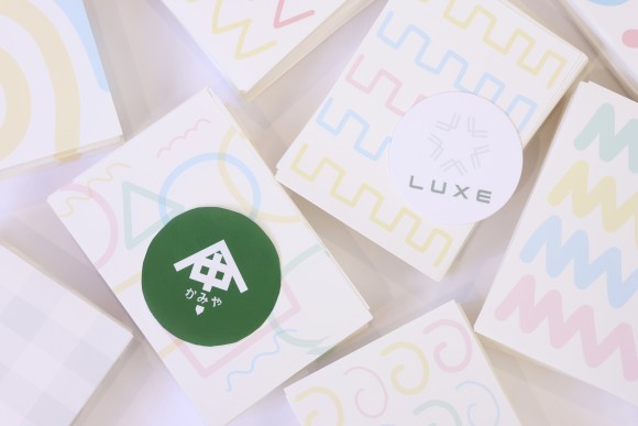 『「愛おしい」をつくる紙屋中庄さん』と『LUXE』がコラボしたオリジナルデザインペーパー