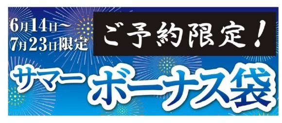 ご予約限定！サマーボーナス袋