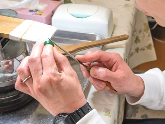 ご結婚10周年のスイートテンダイヤモンド・セカンドマリッジを自作手作りしたいお客様が静岡県よりご来店くださいました。