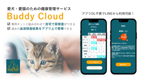 愛犬・愛猫向け健康管理サービス「Buddy Cloud」提供開始