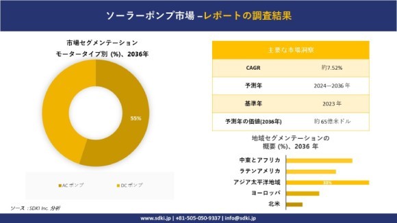世界のソーラーポンプ産業概要