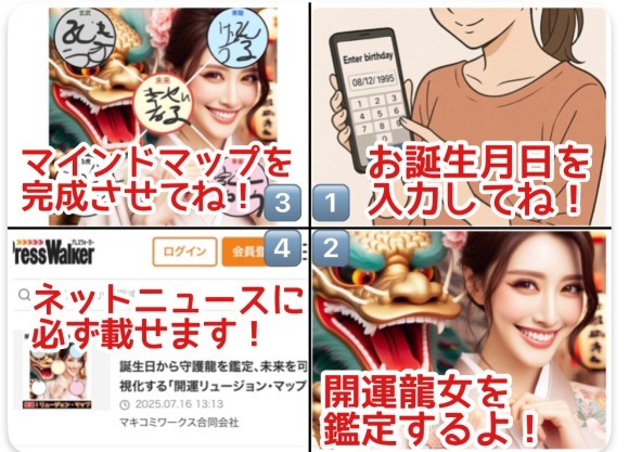 開運リュージョン・マップの説明