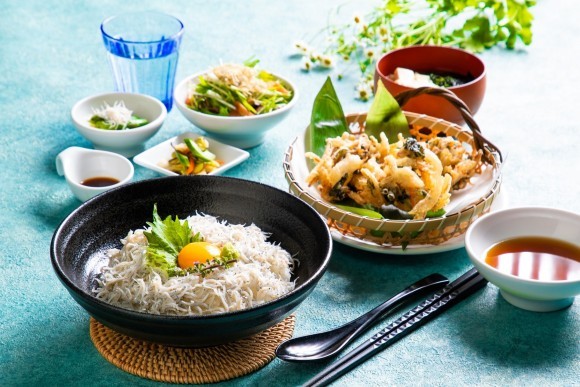 バグ―スプレイス4月限定ランチ「愛知県産南知多しらす御膳」