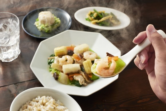 『ファベックス 惣菜・べんとうグランプリ』で入賞したkanau「あんが決め手の海鮮八宝菜」盛り付けイメージ