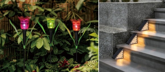 お庭を彩るガーデンライト。コメリで人気のお花形のライトに新たなラインナップ 「ミニフラワーソーラーライト」発売