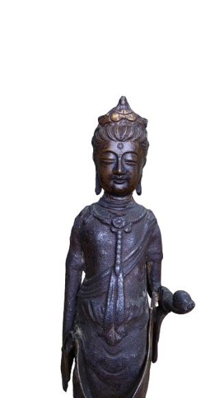 秘仏　八王子市指定有形文化財 鉄造聖観音菩薩立像